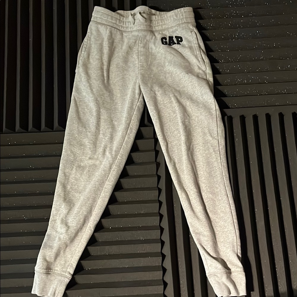 GAP Gray Sweatpants Tapered Elastic Cuffs